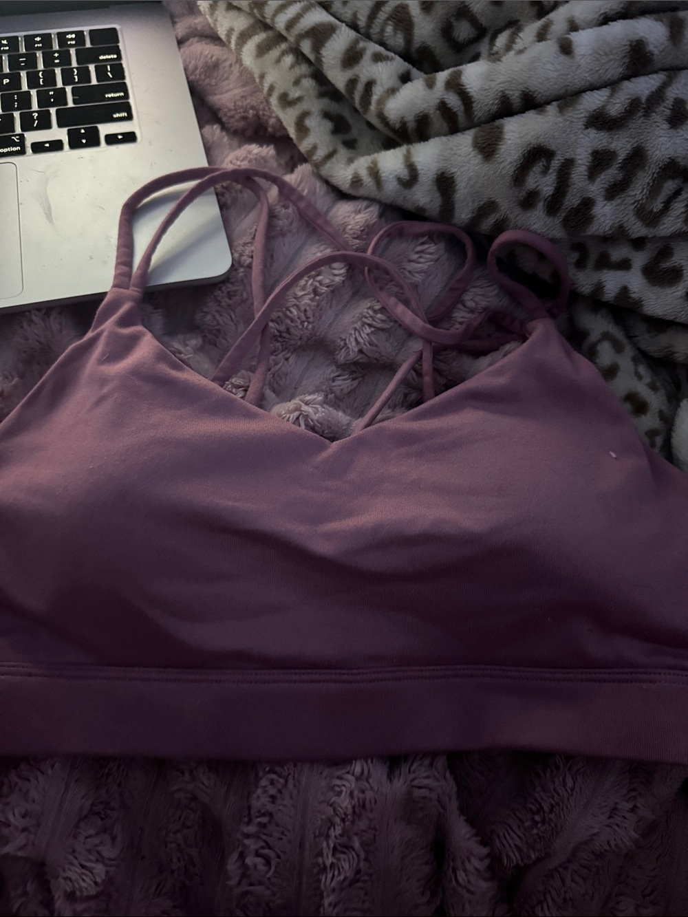 Old Navy Mauve Strappy Sports Bralette